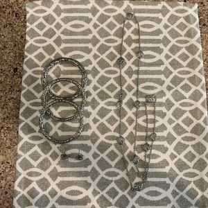 Kendra Scott brackets, necklace and earrings
